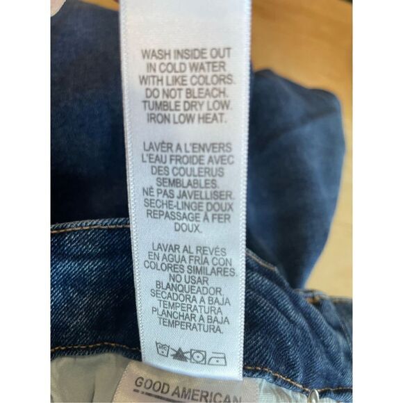 NWT Good American Women's Good High Rise Curve Ripped Jeans Size 14 - Picture 5 of 7